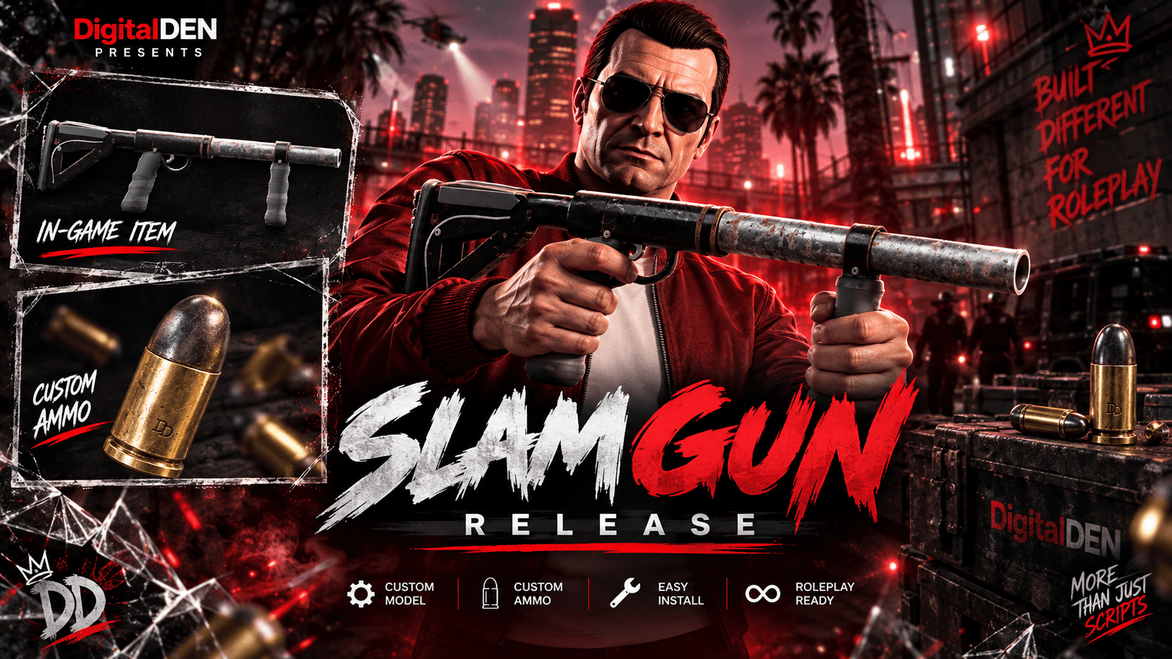 DigitalDEN | SLAM UK — Custom FiveM Weapon & Script