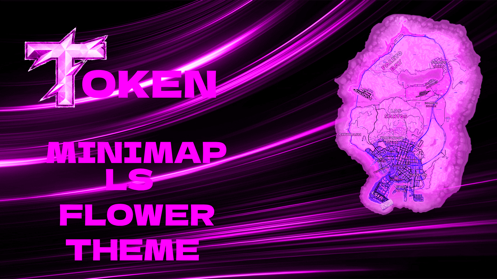 🌺PINK FLOWER POSTAL MAP 🌺